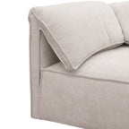 Gene - Modern Light Grey Fabric Modular Sectional Sofa - Modern Light Grey Fabric Modular Sectional Sofa