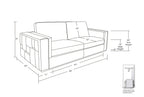 1140 Divanitalia Sofa with Adjustable Headrest in Top-grain Italian Leather