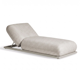 Nouveau Anchor - Outdoor Grey Olefin Fabric Chaise