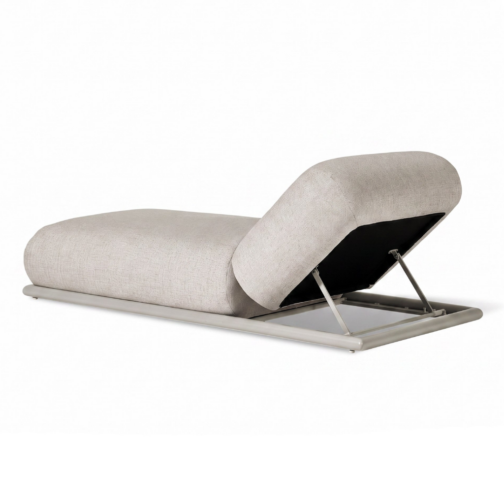 Nouveau Anchor - Outdoor Grey Olefin Fabric Chaise