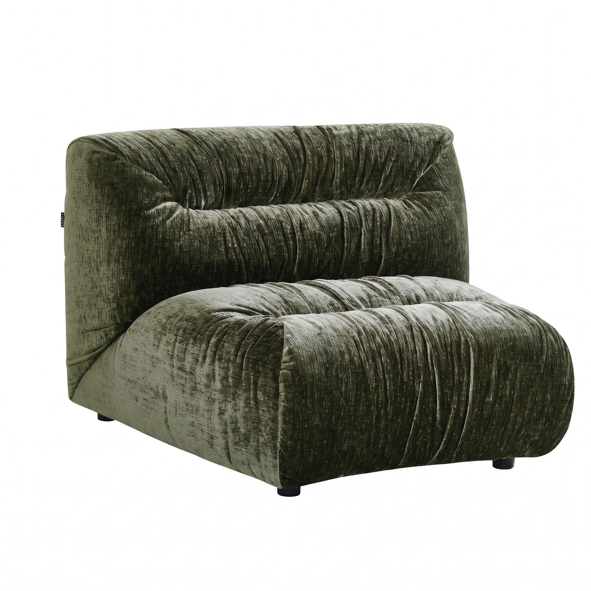 Nouveau Elias - Modern Green Fabric Curved Modular Sectional Sofa - 5-Piece Sectional - Modern Green Fabric Curved Modular Sectional Sofa - 5 - Piece Sectional