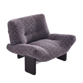 Nouveau Crowley - Modern Grey Multi - Color Fabric Accent Chair