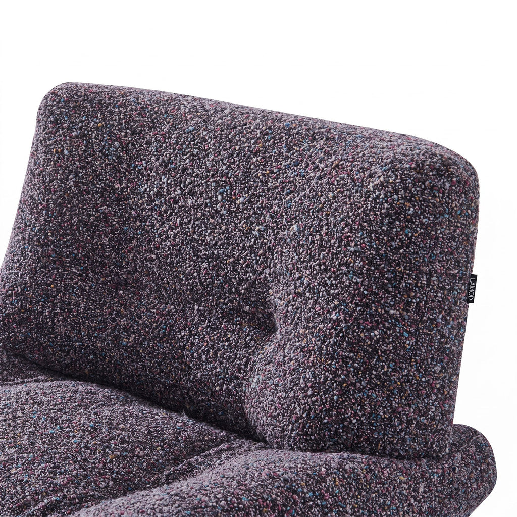 Nouveau Crowley - Modern Grey Multi - Color Fabric Accent Chair