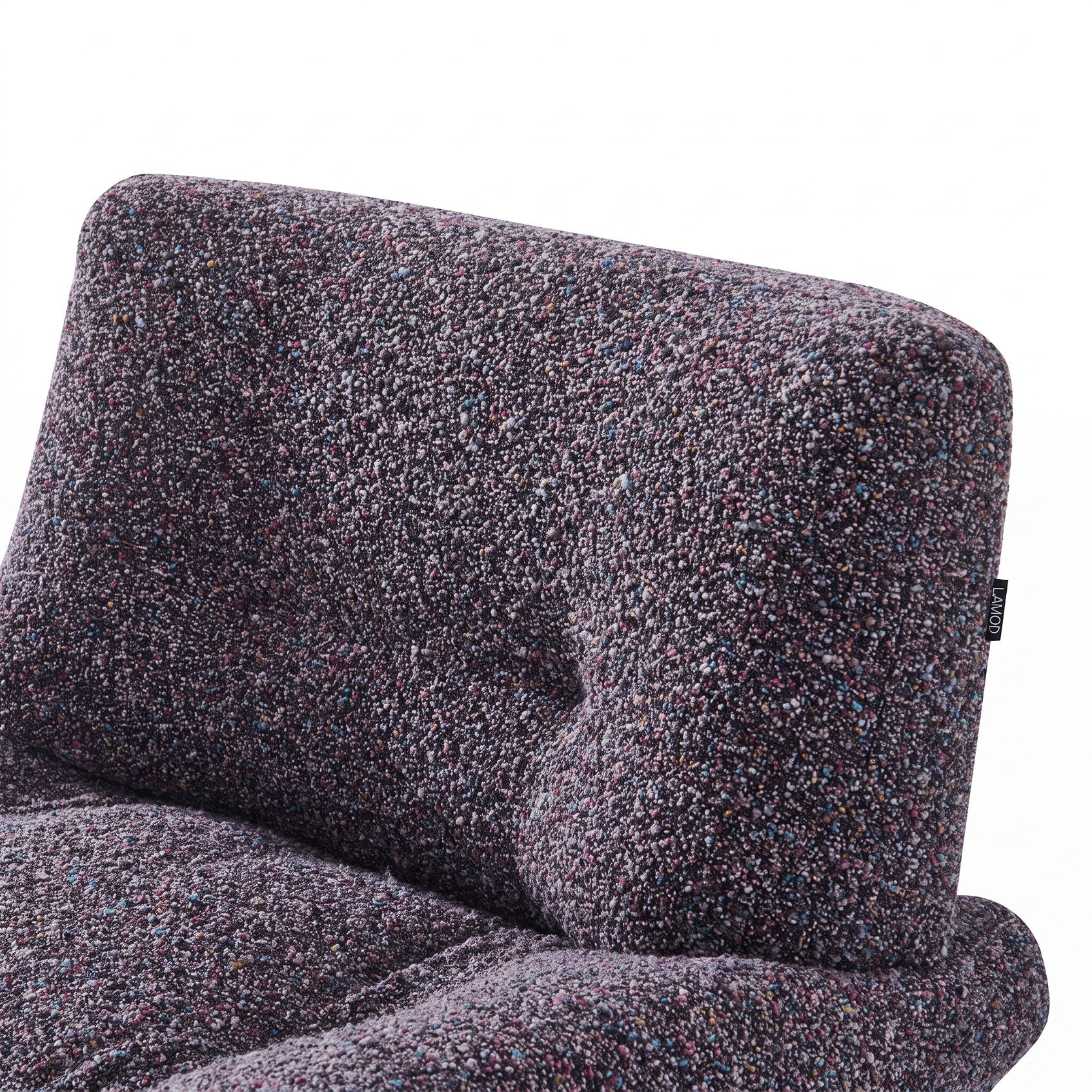 Nouveau Crowley - Modern Grey Multi - Color Fabric Accent Chair