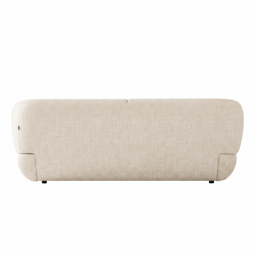 Nouveau Pasha - Modern Cream Fabric Bed - Modern Cream Fabric Bed