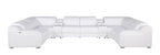 1116 Divanitalia 8-Piece U-Shaped Sectional Sofa in Top Grain Italian Leather with 4 Power Recliners & Power Headrests - White - SKU 1116-WHITE-8PC-4PWR-U-SECTIONAL-GROUP - view 3