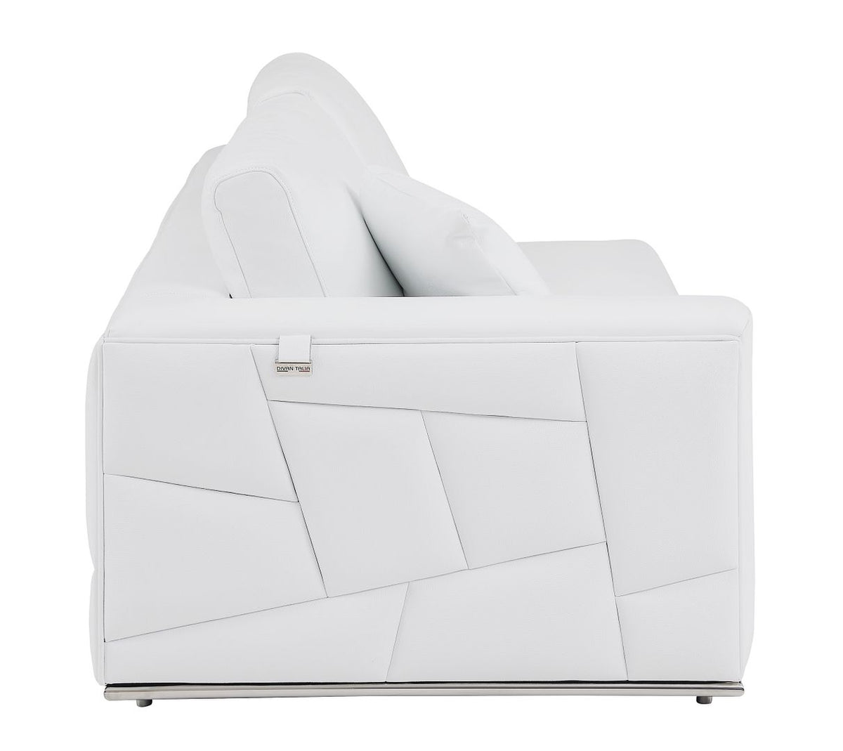 998 Divanitalia Cream Right Arm Facing Sectional Sofa in Top-grain Italian Leather - White - SKU 998-Sectional-RAF-CHAISE-WHITE - view 6