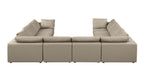 1100 Divanitalia 8-Piece U-Shaped Sectional Sofa in Top-grain Italian Leather