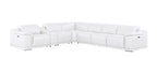 2679 7-Piece L-Shaped Power Reclining Sectional Sofa in Genuine Leather - 4 Recliners