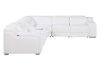 1116 Divanitalia 6-Piece L-Shaped Sectional Sofa in Top Grain Italian Leather with 3 Power Recliners & Power Headrests - White - SKU 1116-WHITE-6PC-3PWR-SECTIONAL- GROUP - view 5