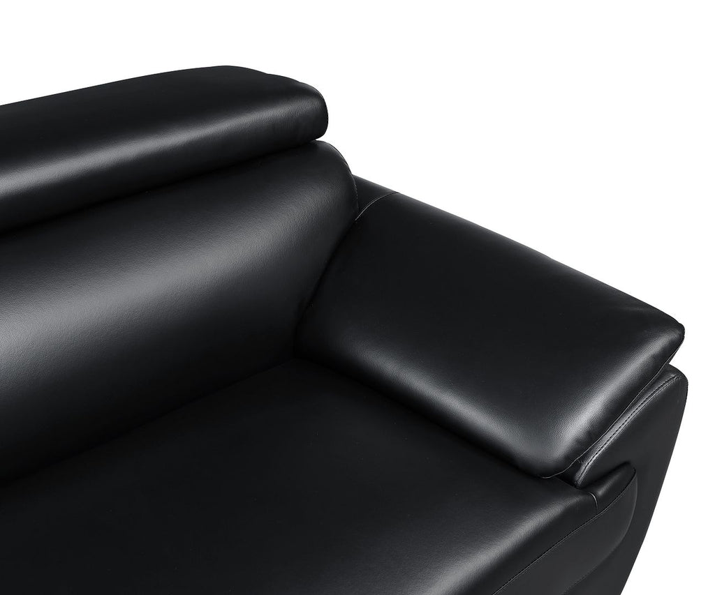 4571 Modern Genuine Leather Chair - Black - SKU 4571-CH-BLACK - view 8