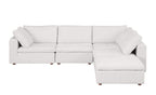 1100 Divanitalia 5-Piece Right Arm Facing 3-Seat Sectional Sofa - Top-grain Italian Leather