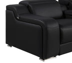 1116 Divanitalia 5-Piece Modular Power Reclining Sofa in Top Grain Italian Leather with 3 Power Recliners & Power Headrests