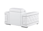 296 Modern Genuine Leather Chair - White - SKU 296-WHITE-CH - view 3