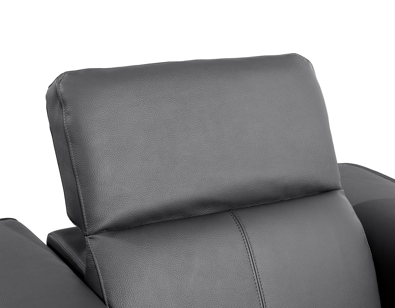 1224 Divanitalia 8-Piece L-Shaped Sectional Sofa in Top Grain Italian Leather with 4 Power Recliners & Power Headrests