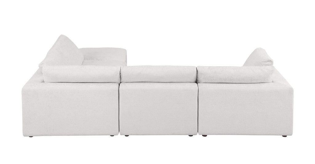 1100 Divanitalia 5-Piece Left Arm Facing 4-Seat Sectional Sofa - Top-grain Italian Leather