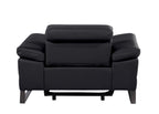 1246 Divanitalia Power Reclining Arm Chairwith Power Headrests - Top Grain Italian Leather