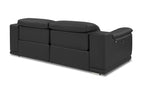 9762 Divanitalia Top Grain Italian Leather Power Reclining Loveseat with Adjustable Headrests