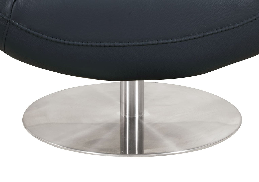 C74 Divanitalia Swivel Chair in Top-grain Italian Leather