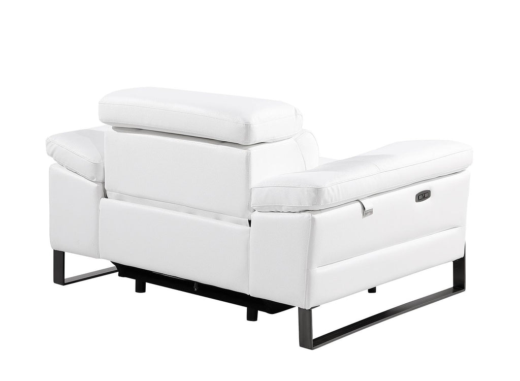 1246 Divanitalia Power Reclining Arm Chairwith Power Headrests - Top Grain Italian Leather