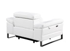 1246 Divanitalia Power Reclining Arm Chairwith Power Headrests - Top Grain Italian Leather