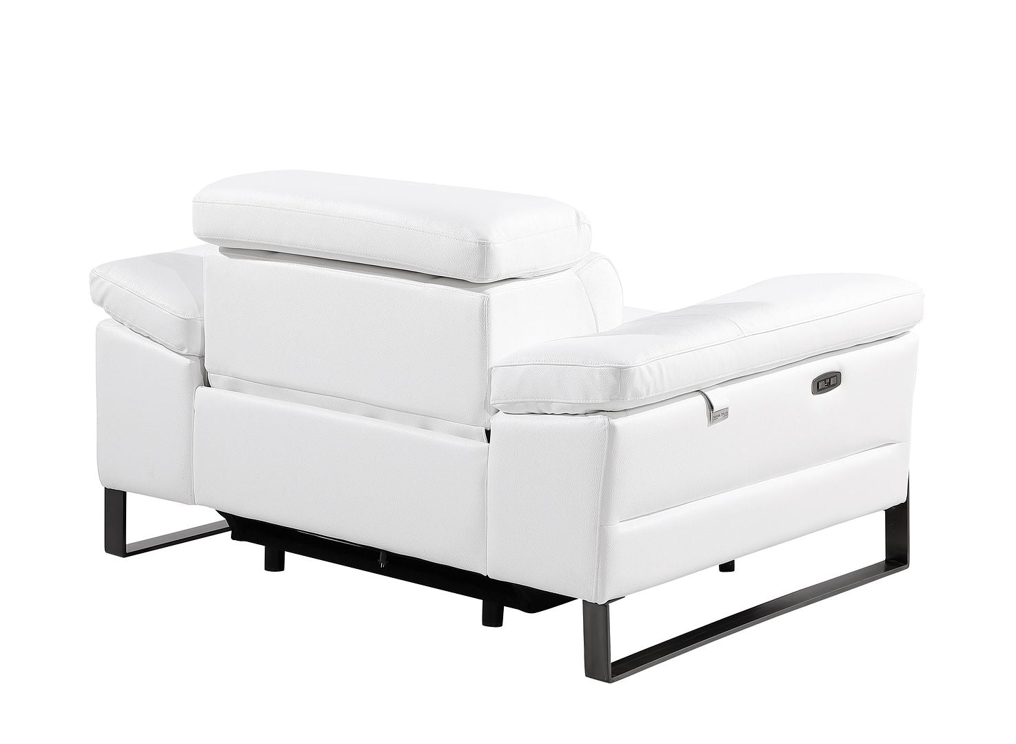 1246 Divanitalia Power Reclining Arm Chairwith Power Headrests - Top Grain Italian Leather