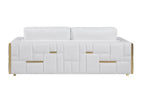 1130 Divanitalia Loveseat in Top-grain Italian Leather - White - SKU 1130-WHITE-L - view 4
