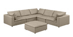 1100 Divanitalia 6-Piece L-Shaped Sectional Sofa - Top-grain Italian Leather