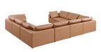 1100 Divanitalia 8-Piece U-Shaped Sectional Sofa in Top-grain Italian Leather