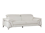 727 Divanitalia Sofa with Adjustable Headrest in Top-grain Italian Leather - White - SKU 727-S-WHITE - view 2