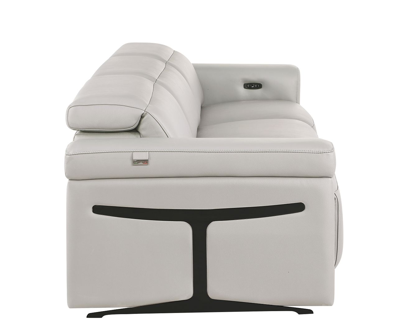 1126 Divanitalia 3-Piece Modular Power Reclining Sofa in Top Grain Italian Leather with 2 Power Recliners & Power Headrests