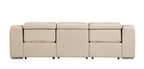 1116 Divanitalia 3-Piece Modular Power Reclining Sofa in Top Grain Italian Leather with 2 Power Recliners & Power Headrests