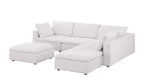 1100 Divanitalia 6-Piece Right Arm Facing 3-Seat Sectional Sofa - Top-grain Italian Leather