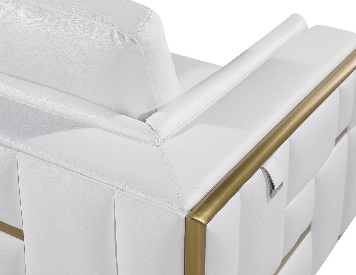 1130 Divanitalia Chair in Top-grain Italian Leather - White - SKU 1130-WHITE-CH - view 9