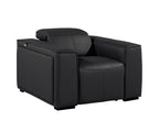 1126 Divanitalia Top Grain Italian Leather Power Reclining Chair with Power Headrests