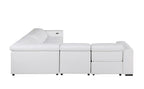 1208 Leather Reclining Set - Sofa & Loveseat with 4 Power Recliners