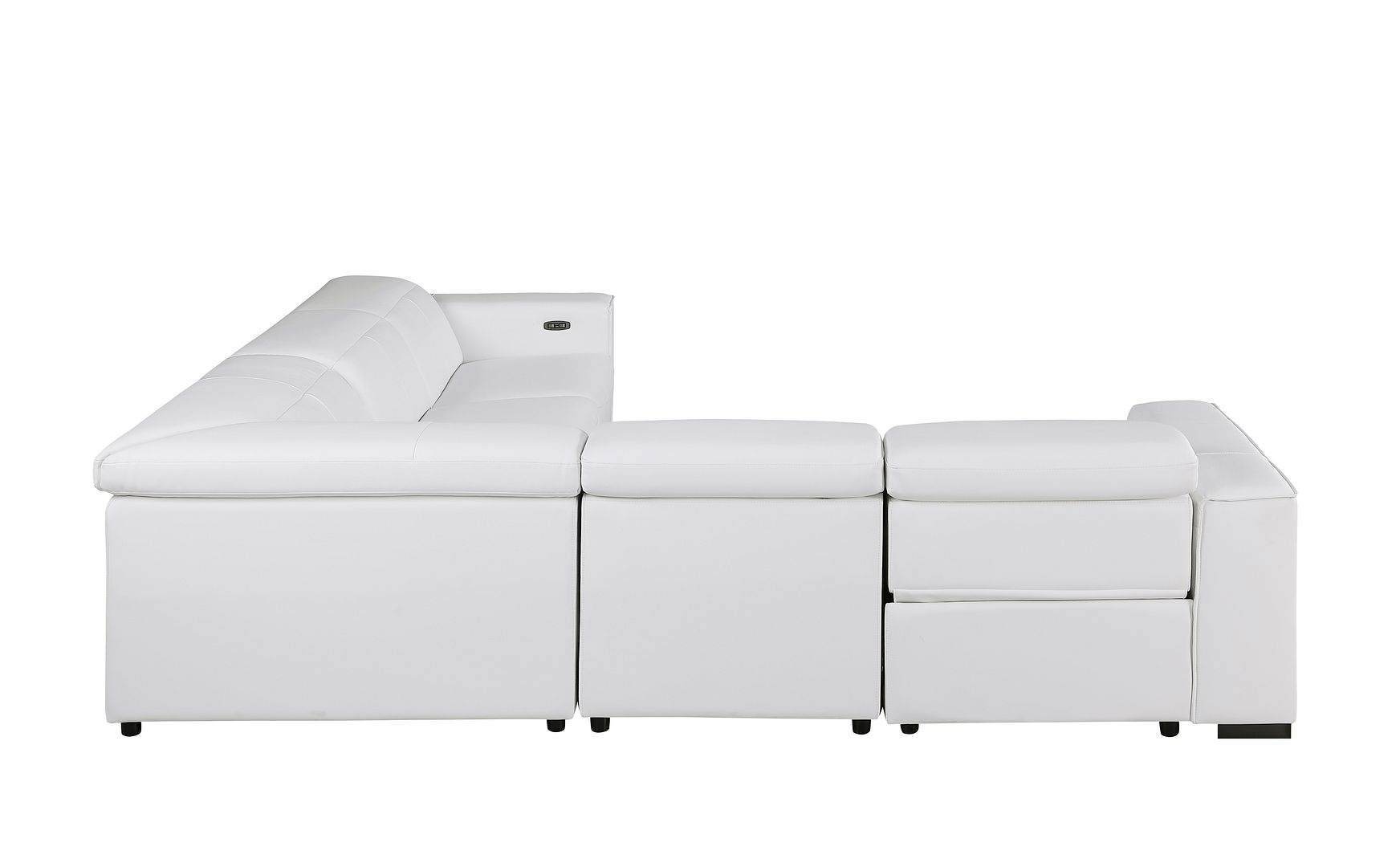 1208 Leather Reclining Set - Sofa & Loveseat with 4 Power Recliners