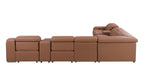 1116 Divanitalia 8-Piece L-Shaped Sectional Sofa in Top Grain Italian Leather with 3 Power Recliners & Power Headrests - Cognac - SKU 1116-COGNAC-8PC-3PWR-SECTIONAL- GROUP - view 7