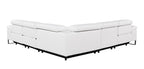 1246 Divanitalia 5-Piece L-Shaped Modular Power Reclining Sectional Sofa with Power Headrests - Top Grain Italian Leather - White - SKU 1246-WHITE-5PC-3PWR-SECTIONAL - view 8