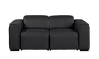 1224 Divanitalia 2-Piece Modular Power Reclining Loveseat in Top Grain Italian Leather with 2 Power Recliners & Power Headrests