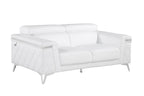 1140 Divanitalia Loveseat with Adjustable Headrest in Top-grain Italian Leather