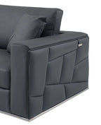998 Divanitalia Cream Left Arm Facing Sectional Sofa in Top-grain Italian Leather