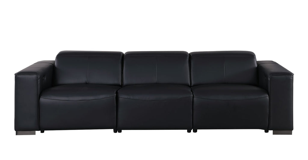 1208 Genuine Leather Triple Power Reclining Sofa