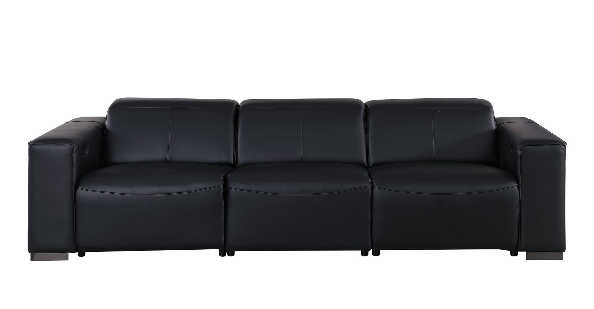 1208 Genuine Leather Triple Power Reclining Sofa