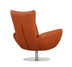 C74 Divanitalia Swivel Chair in Top-grain Italian Leather