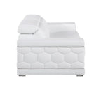 296 Modern Genuine Leather Sofa - White - SKU 296-WHITE-S - view 5
