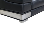 415 Divanitalia 3-Piece Sofa Set with Adjustable Headrest in Top-grain Italian Leather - Black - SKU 415- BLACK 3PC (S/L/CH) - GROUP - view 11