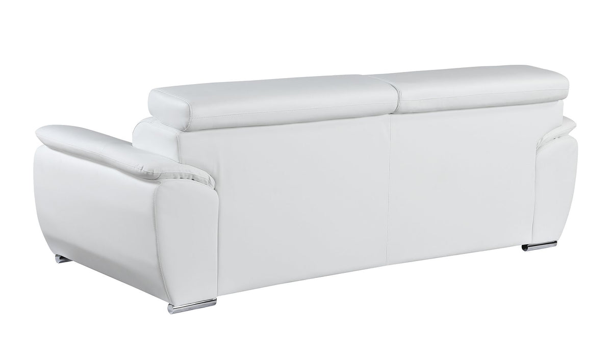 4571 Modern Genuine Leather Sofa - White - SKU 4571-S-WHITE - view 3