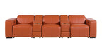 1224 Divanitalia 5-Piece Modular Power Reclining Sofa in Top Grain Italian Leather with 3 Power Recliners & Power Headrests - Camel - SKU 1224-CAMEL-5.3-HT - view 3