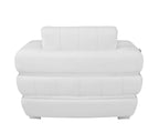 904 Divanitalia Chair in Top-grain Italian Leather - White - SKU 904-CH-WHITE - view 4